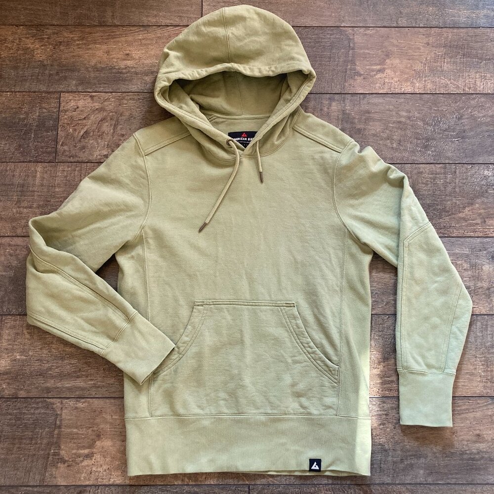 American Giant Green Heavyweight Classic Pullover Hoody